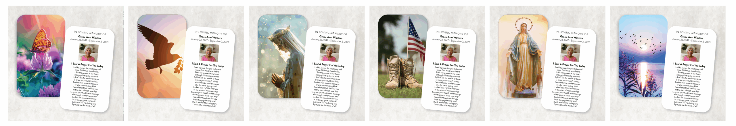 Custom Prayer Cards